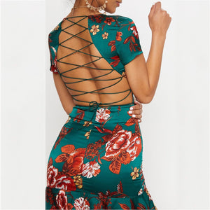 Crisscross Back Dress