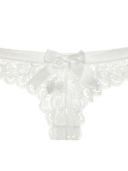 Load image into Gallery viewer, Floral Lace Panties W/ Bow
