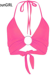 Load image into Gallery viewer, Ring Halter Top
