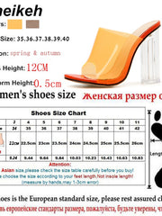 Load image into Gallery viewer, Clear High Heel Sandals
