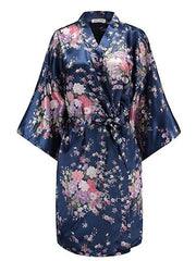 Load image into Gallery viewer, Floral Print Kimono Robe
