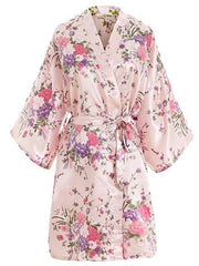 Load image into Gallery viewer, Floral Print Kimono Robe

