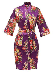 Load image into Gallery viewer, Floral Print Kimono Robe
