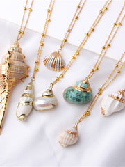 Load image into Gallery viewer, Beach Shell Pendant Necklace
