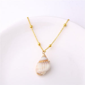 Beach Shell Pendant Necklace