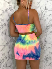 Load image into Gallery viewer, Tie Dye Crop Top &amp; Skirt
