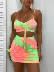 Load image into Gallery viewer, Tie Dye Crop Top &amp; Skirt
