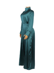 Load image into Gallery viewer, Long Sleeve Satin Jumpsuit
