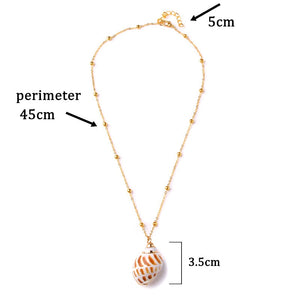 Beach Shell Pendant Necklace