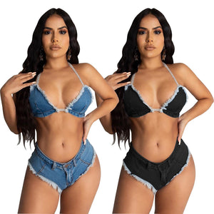 Two Piece Denim Set