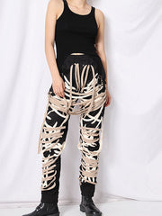 Load image into Gallery viewer, Laced Patchwork Pants
