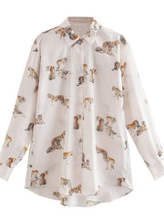 Load image into Gallery viewer, Long Sleeve Animal Print Shirt
