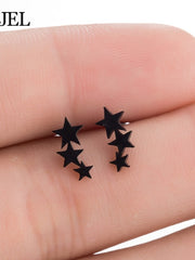 Load image into Gallery viewer, Black Steel Earrings
