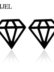 Load image into Gallery viewer, Black Steel Earrings
