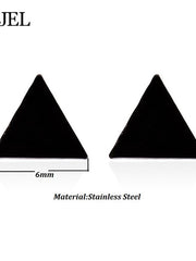 Load image into Gallery viewer, Black Steel Earrings
