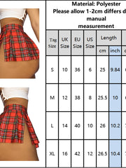 Load image into Gallery viewer, High Split Plaid Mini Skirts
