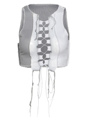 Load image into Gallery viewer, Patchwork Crop Top
