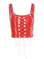 Load image into Gallery viewer, Patchwork Crop Top
