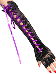 Load image into Gallery viewer, Lace-Up Lace Gloves
