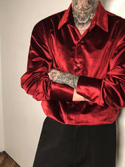 Load image into Gallery viewer, Long Sleeve Velvet Shirts
