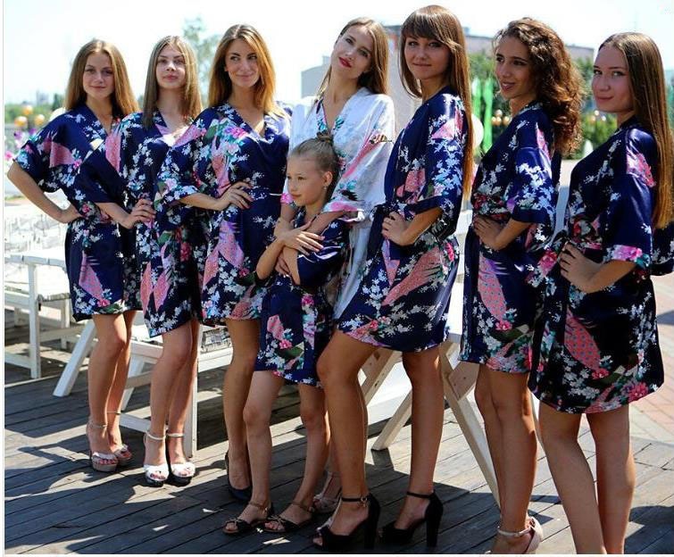 Floral Print Kimono Robe