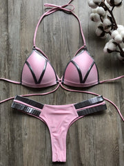 Load image into Gallery viewer, Gold Accent Bikini
