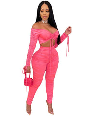 Load image into Gallery viewer, Ruched  Two Piece Set
