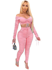 Load image into Gallery viewer, Ruched  Two Piece Set
