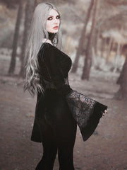 Load image into Gallery viewer, Gothic Crop Top Flare Sleeve
