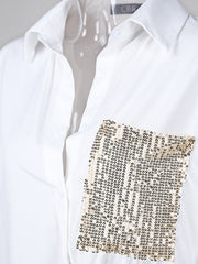 Load image into Gallery viewer, Long Sleeve Shirt &amp; Sequin Pants
