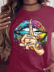 Load image into Gallery viewer, Lip Print T-Shirts
