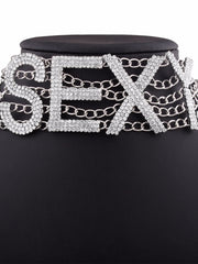 Load image into Gallery viewer, Rhinestone Choker Necklace
