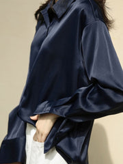 Load image into Gallery viewer, Button Down Silky Shirt
