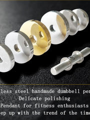 Load image into Gallery viewer, Barbell Pendant Necklace
