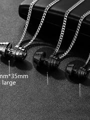 Load image into Gallery viewer, Barbell Pendant Necklace
