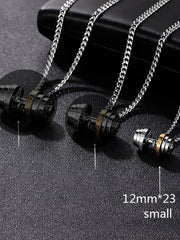 Load image into Gallery viewer, Barbell Pendant Necklace
