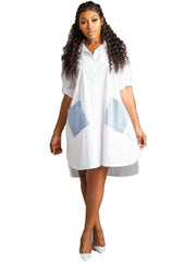 Load image into Gallery viewer, Long Sleeve Shirt Dress
