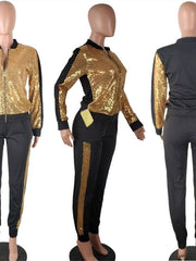 Load image into Gallery viewer, Sequined Two-Piece Set
