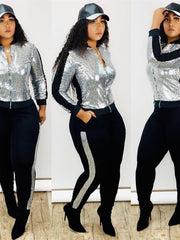 Load image into Gallery viewer, Sequined Two-Piece Set
