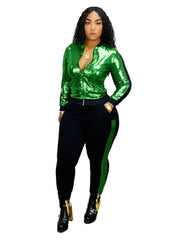 Load image into Gallery viewer, Sequined Two-Piece Set
