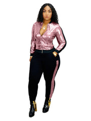 Load image into Gallery viewer, Sequined Two-Piece Set
