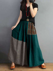 Load image into Gallery viewer, Long Patchwork Skirt
