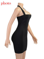 Load image into Gallery viewer, Tube Halter Bodycon Dress

