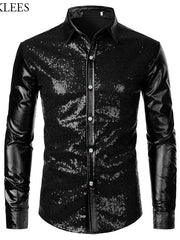 Load image into Gallery viewer, Long Sleeve Sequin Shirt
