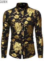 Load image into Gallery viewer, Flower Print Long Sleeve Shirt
