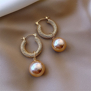 Fine Pearl Drop Earrings