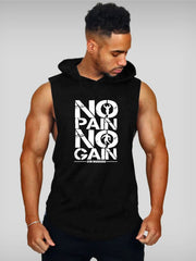Load image into Gallery viewer, NO PAIN NO GAIN HOODED TANK
