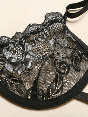 Load image into Gallery viewer, Lace Embroidered Bra &amp; Panties
