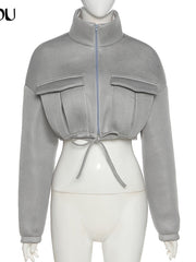 Load image into Gallery viewer, Crop Top Jacket
