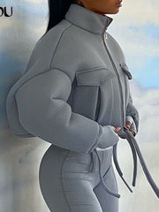 Load image into Gallery viewer, Crop Top Jacket
